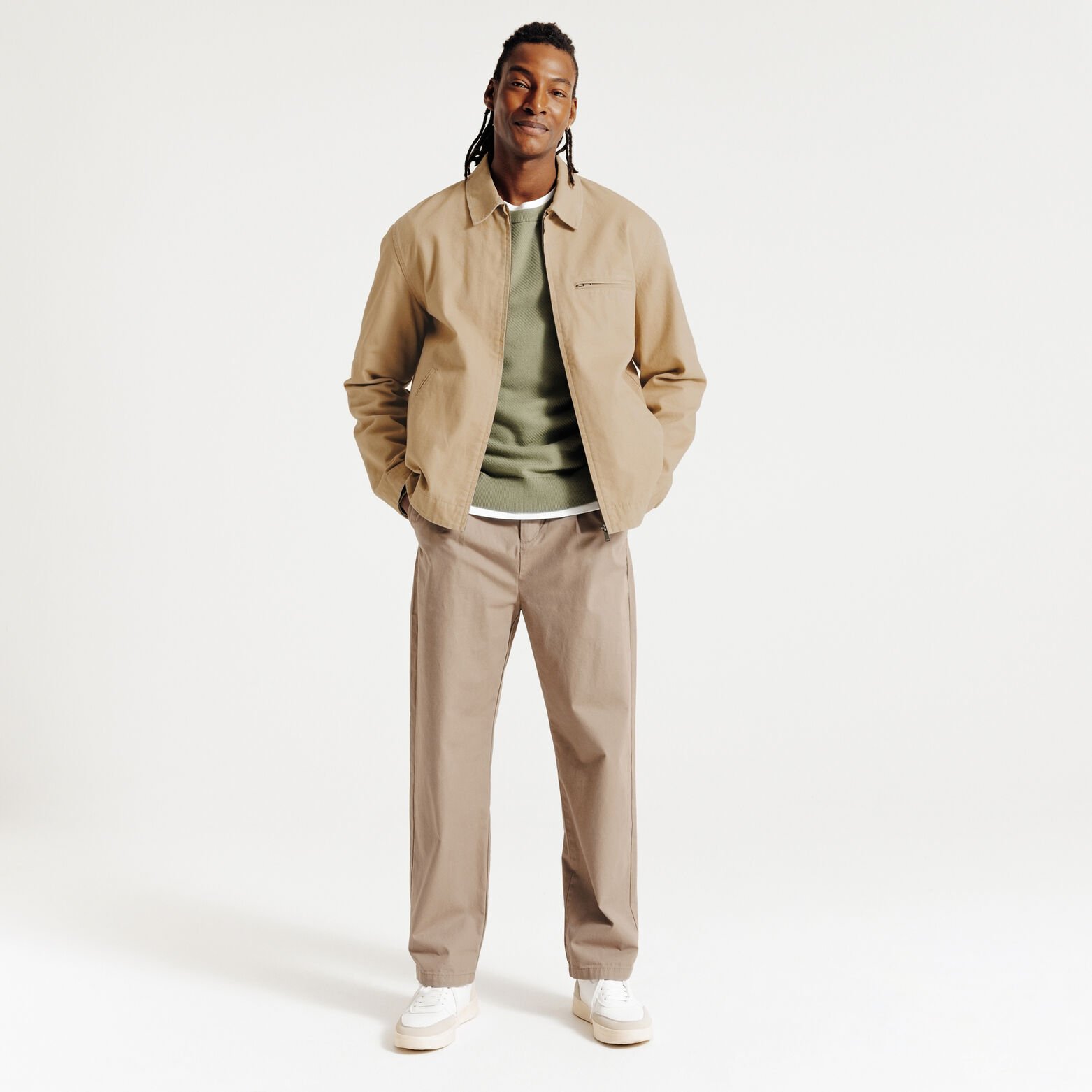 Blouson mi-saison col chemise