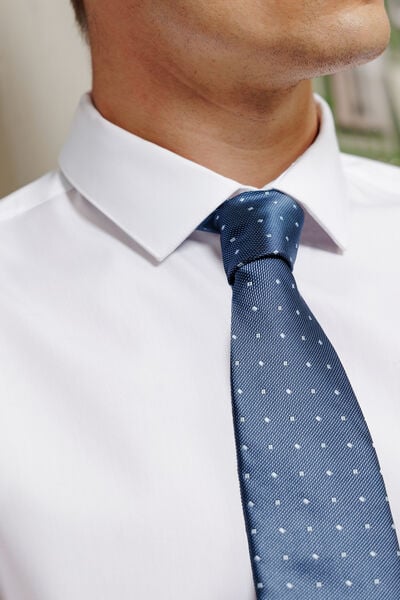 Cravate jacquard pois