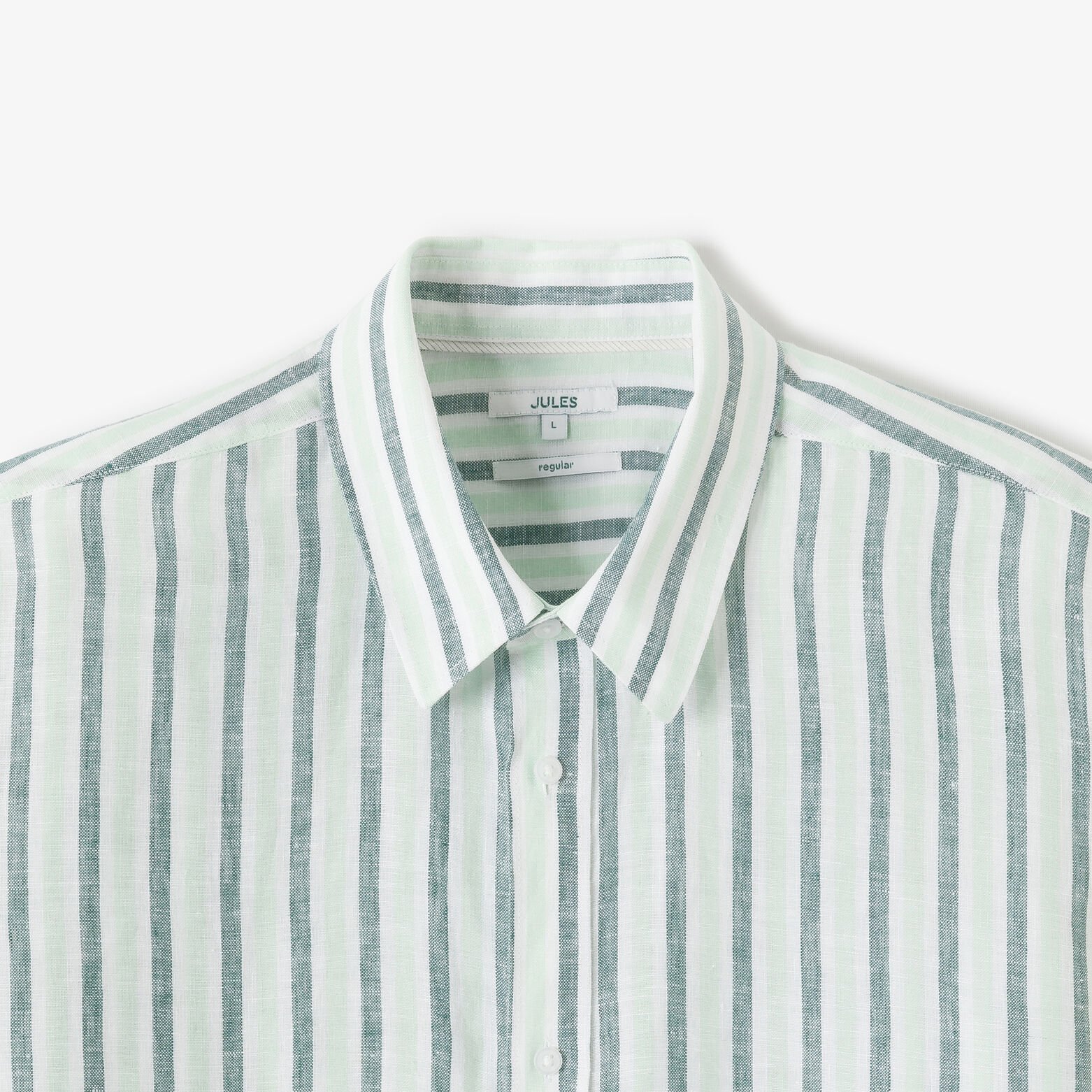 Gestreept hemd in linnen