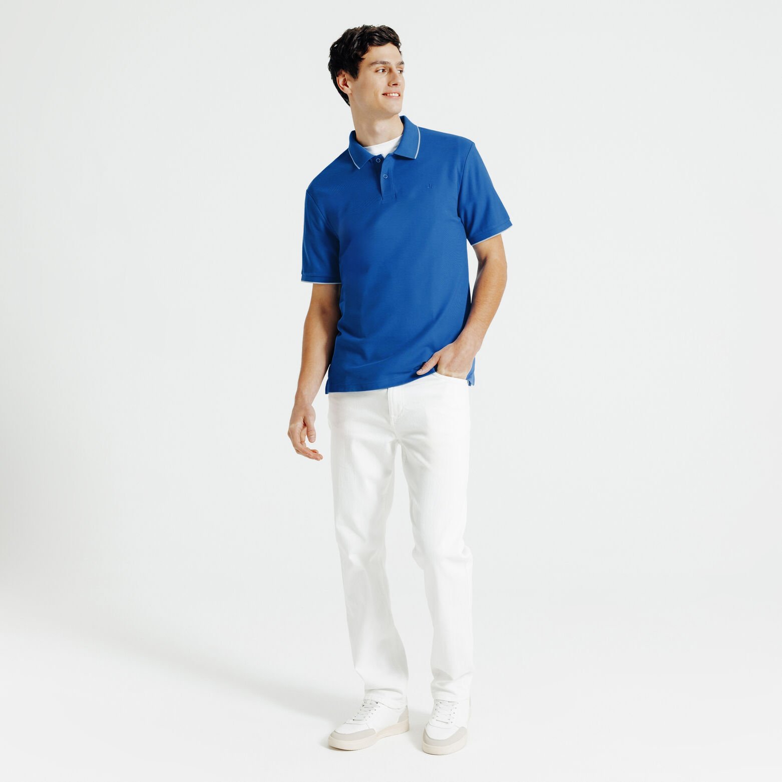 "Le Parfait by Jules" effen polo korte mouwen 