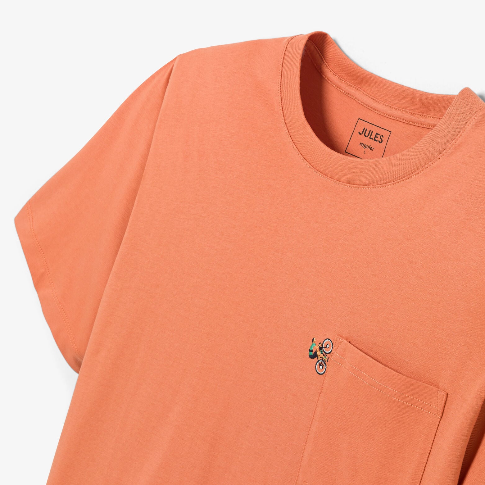 Tee shirt brod&eacute; col rond