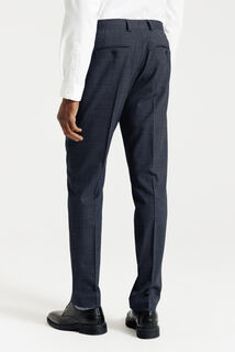 Tweekleurige comfort fit kostuumbroek