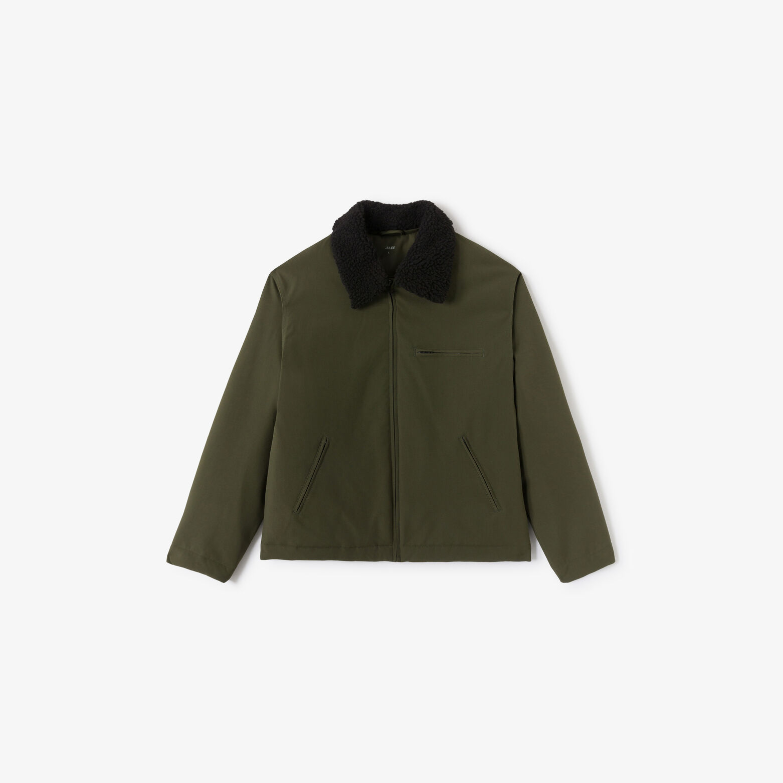 Blouson col chemise en sherpa amovible