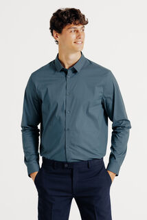 Chemise regular unie coton