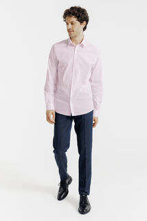 Chemise slim unie coton