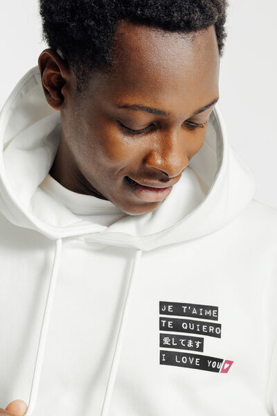 Sweat à capuche animation Saint-Valentin