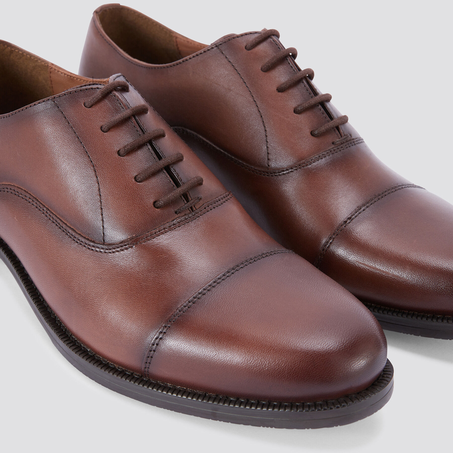 Chaussures Homme Costume Mariage Taille 40 Noir Cuir - Richelieu, Neuves (occasion)