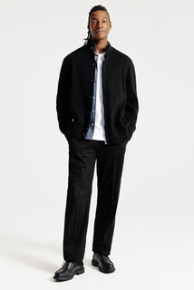 Gilet met knopen en opstaande kraag