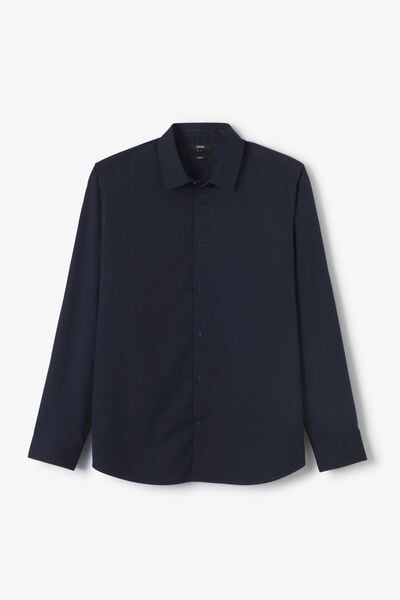 Chemise sans repassage en coton regular
