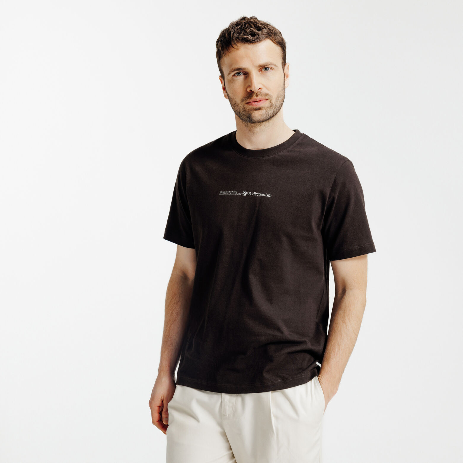 Tee shirt imprim&eacute; devant dos "caf&eacute;"