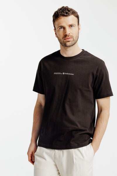 Tee shirt imprim&eacute; devant dos "caf&eacute;"