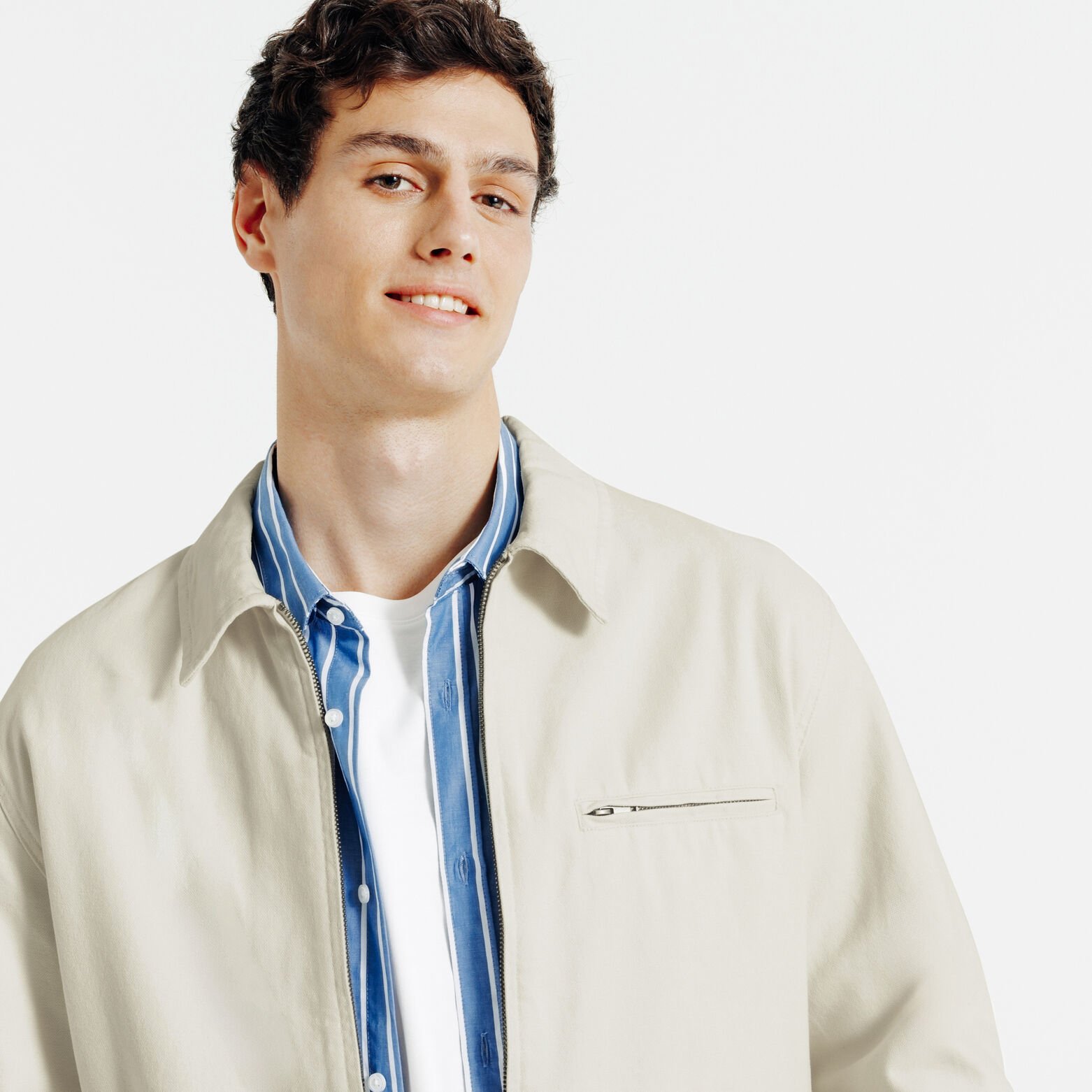 Blouson mi-saison col chemise