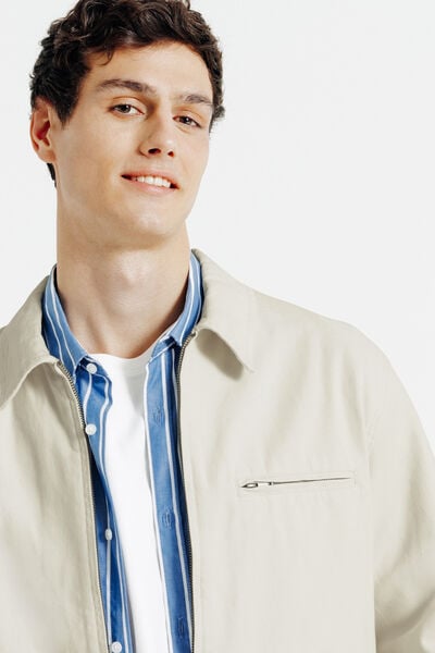 Blouson mi-saison col chemise