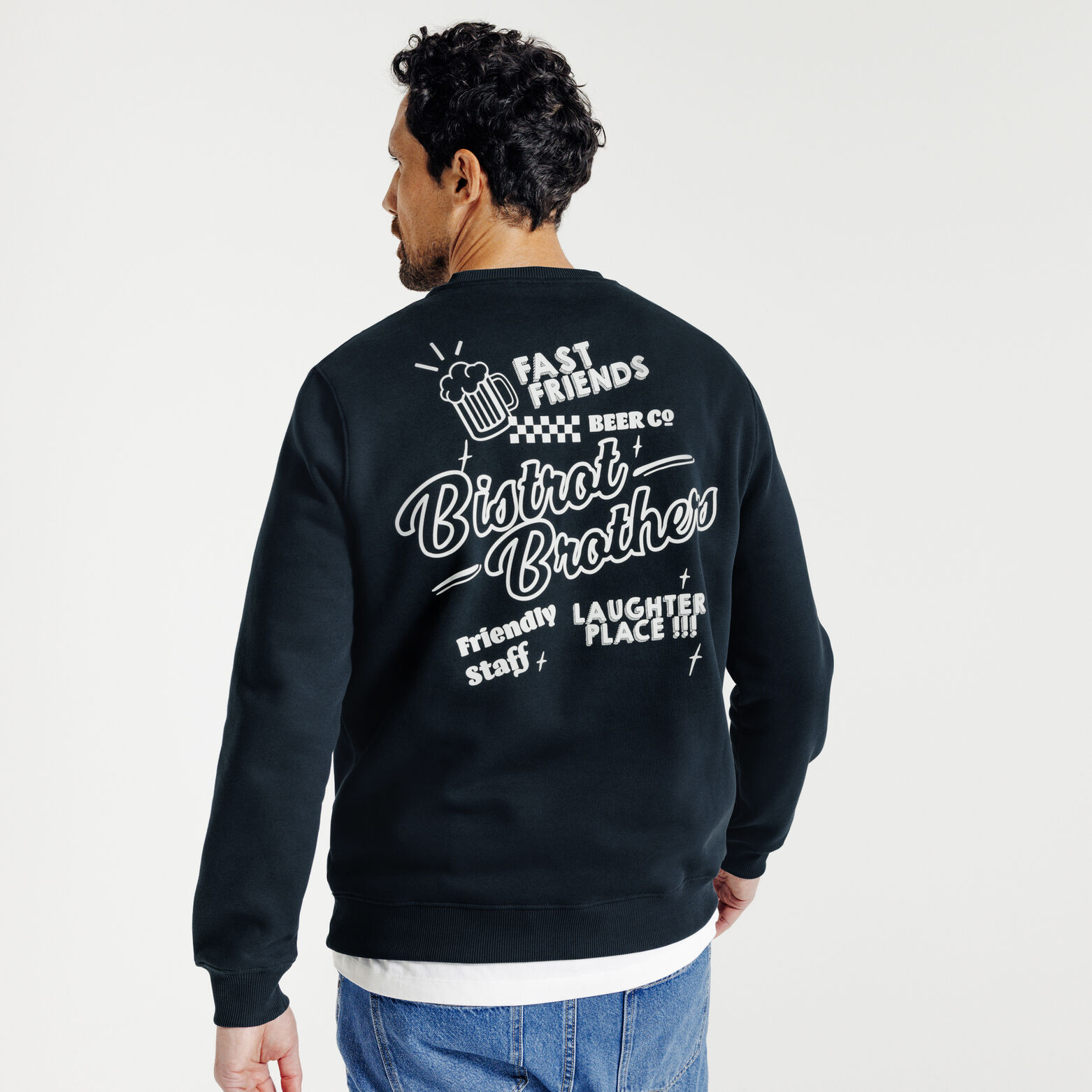 Sweat col rond imprimé