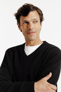 Trui V-hals in lambswool