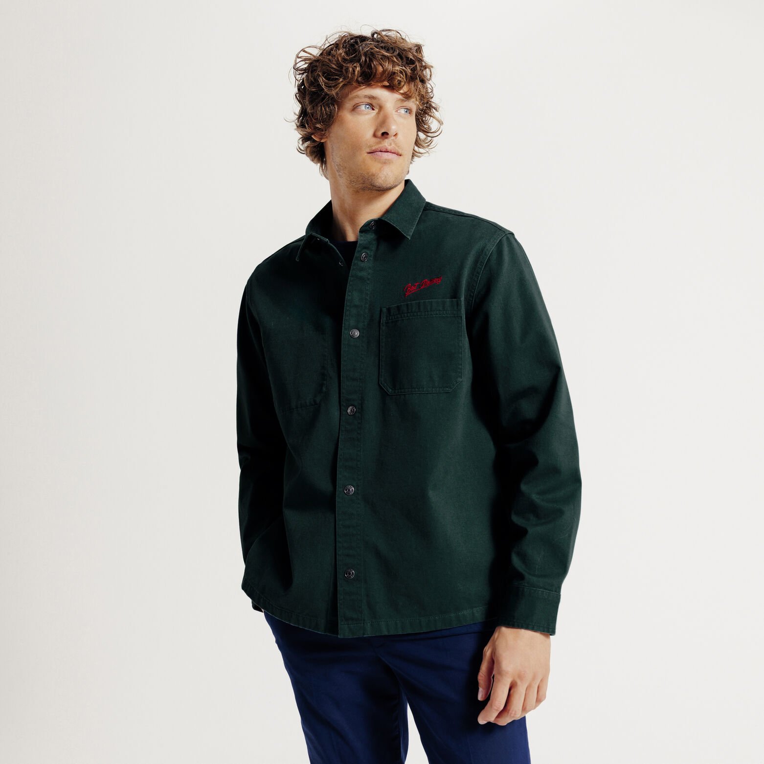 Surchemise en coton imprim&eacute;e