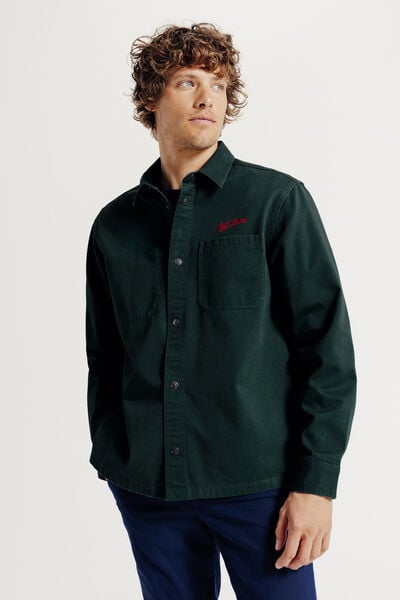 Overhemd in katoen met print