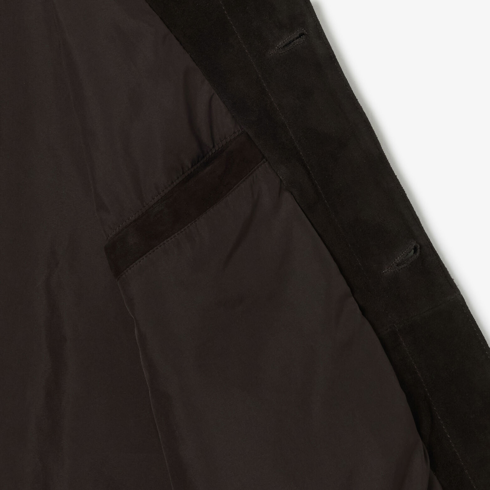 Blouson en cuir col chemise