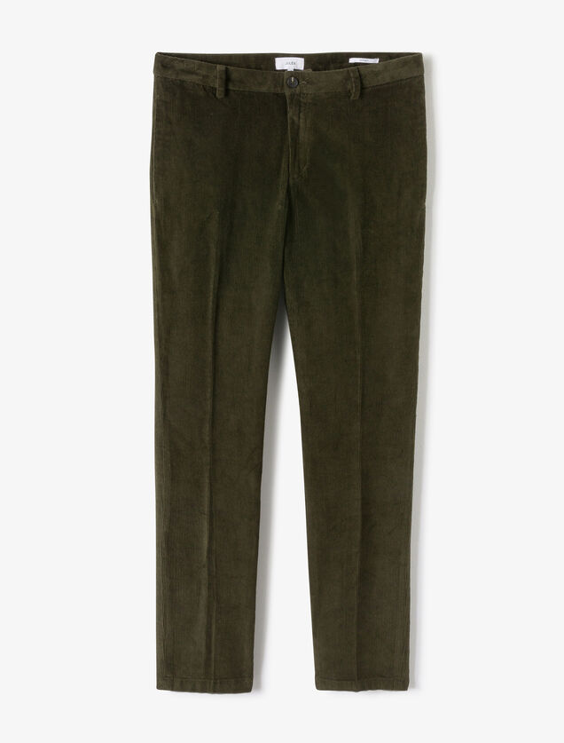 Pantalon chino straight velours