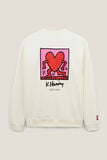Sweat à col rond licence Keith Haring