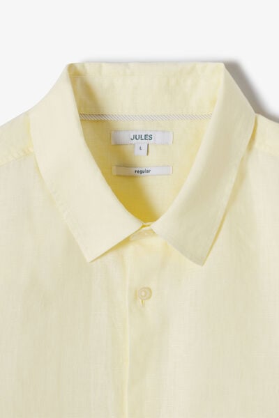 Chemisette en coton lin unie