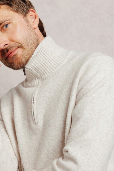 Pull col camionneur mousseux