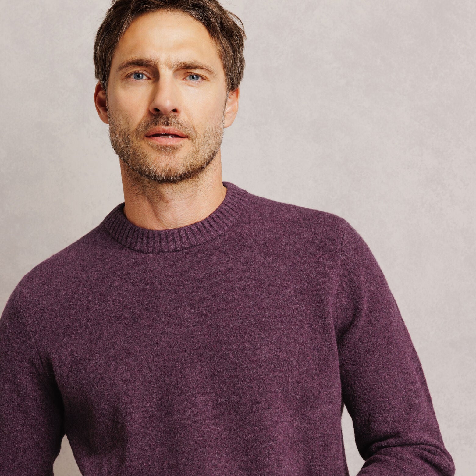 Pull col rond mousseux coton majoritaire