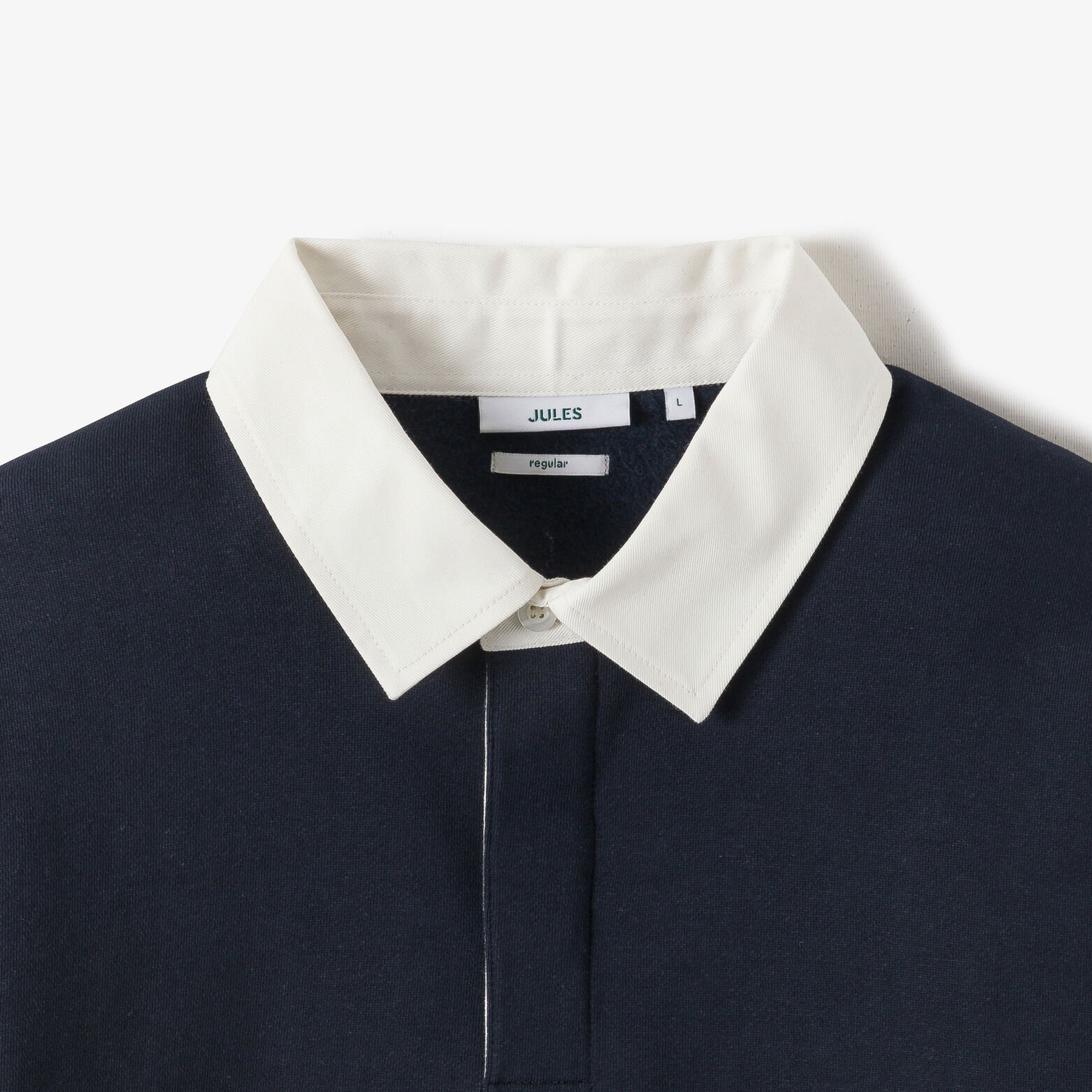 Sweater polokraag in fantasiestof