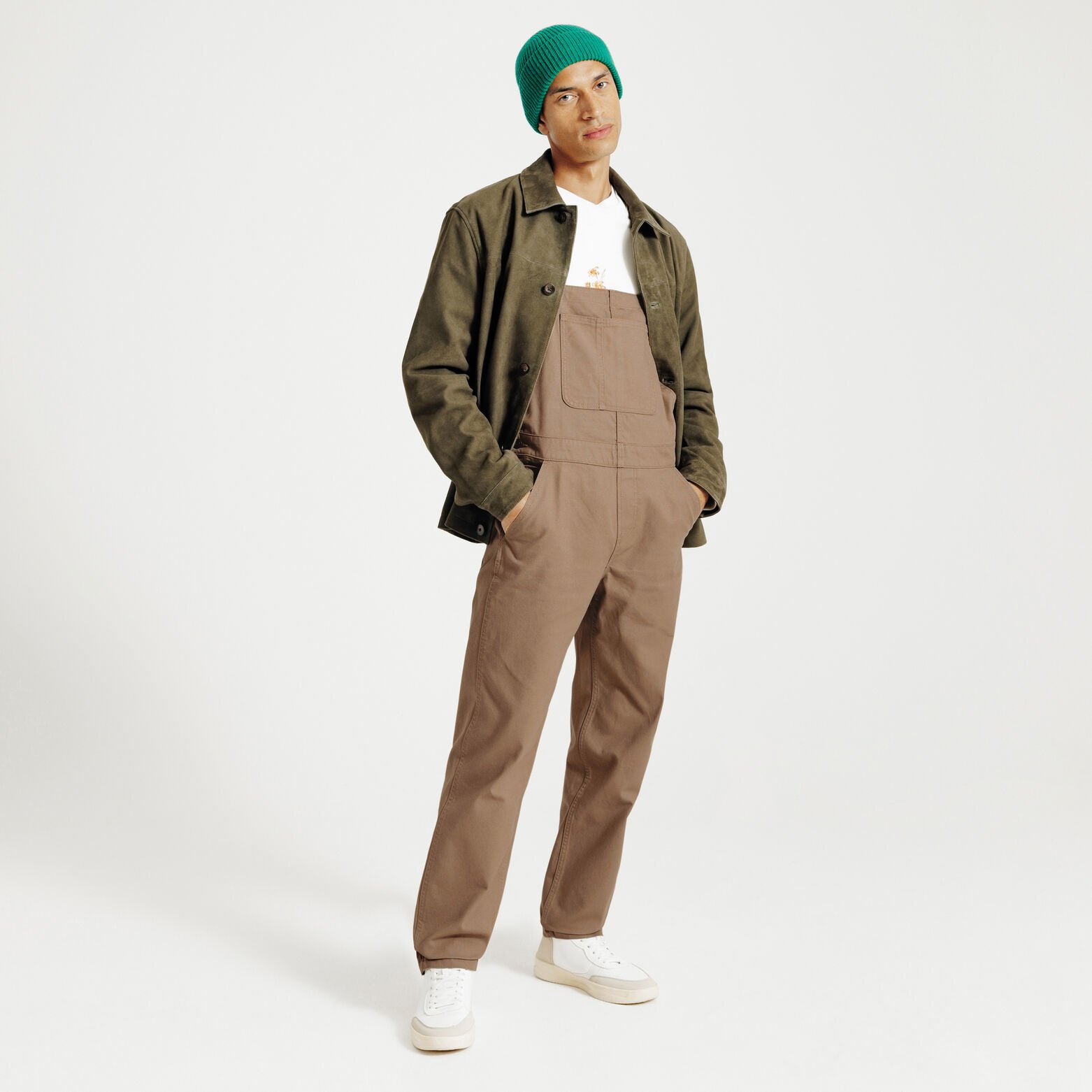 Salopette matière canvas