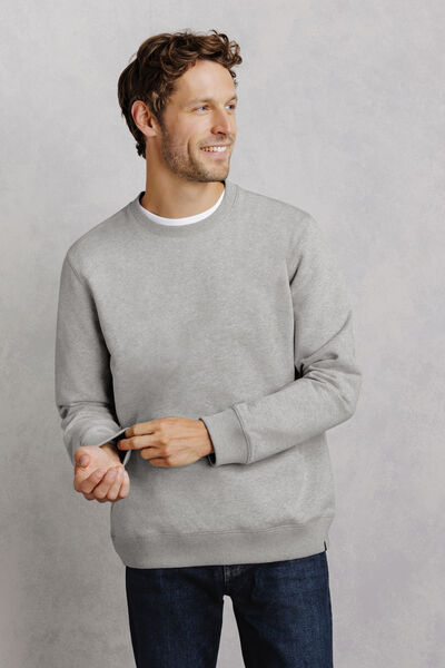 Sweat col rond molleton uni