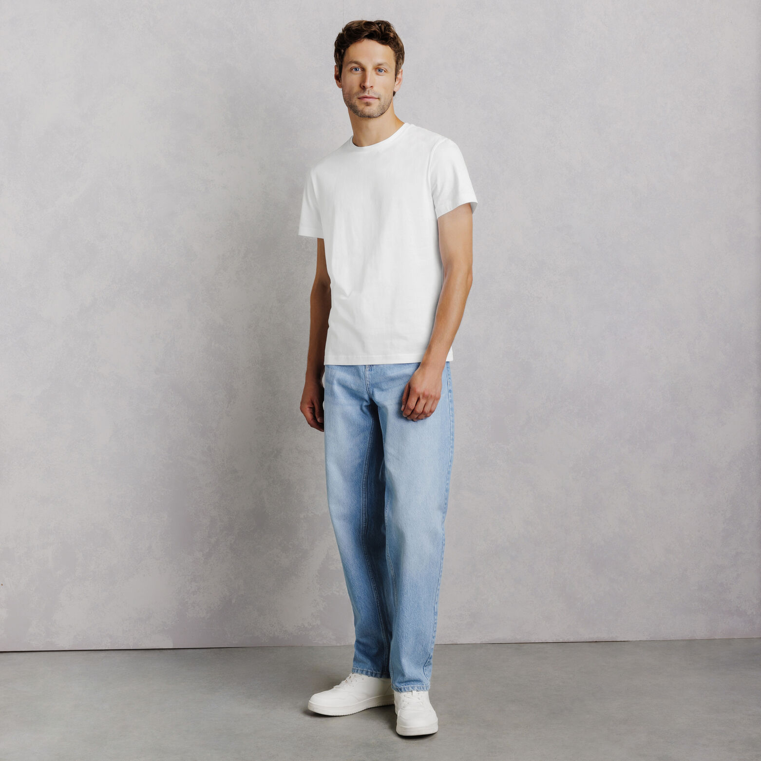 Tee shirt col rond en coton