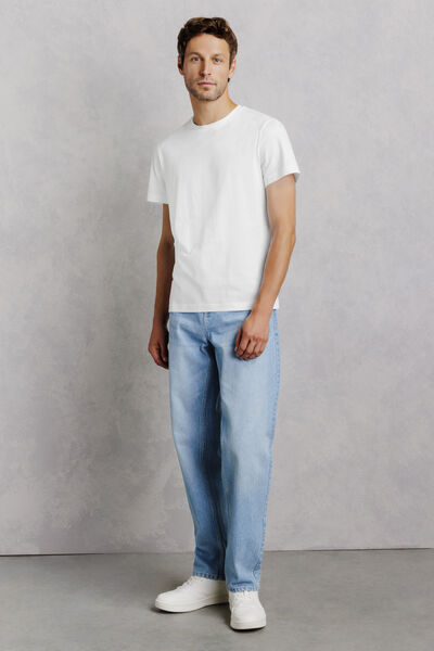 Tee shirt col rond en coton