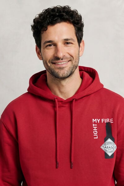 Sweat &agrave; capuche imprim&eacute; licence Tabasco