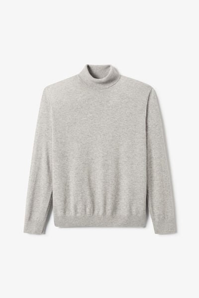 Pull col roul&eacute; m&eacute;rinos cachemire