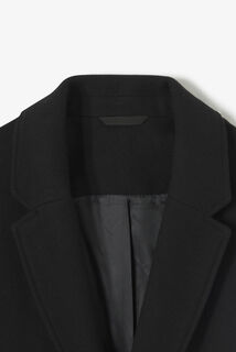 Manteau hiver long col tailleur