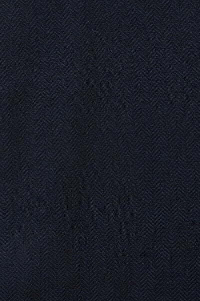 Chino broek met elastische taille, visgraatmotief