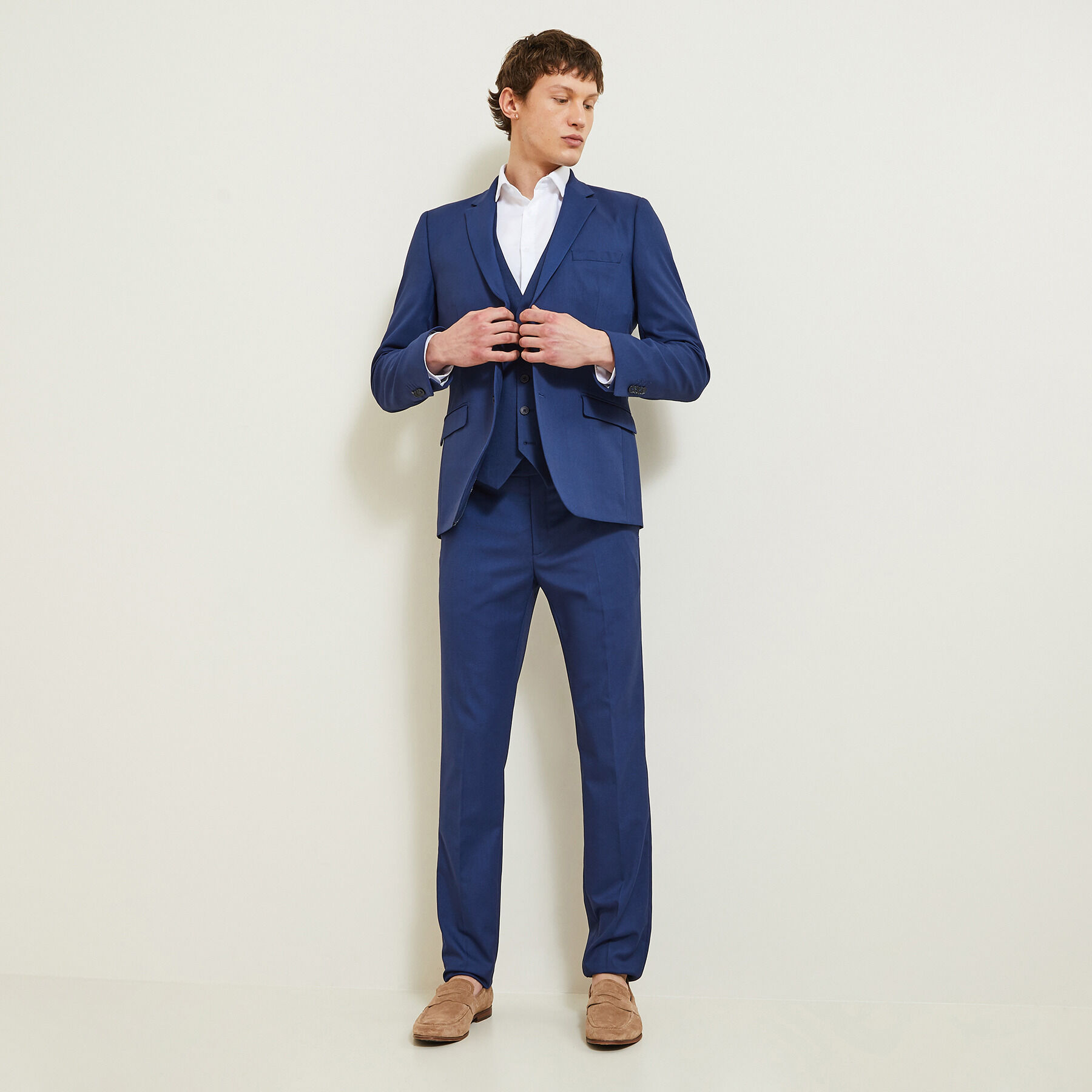 Costume 3 pieces slim Bleu moyen Jules BE