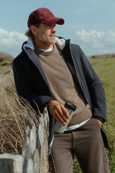 Parka longue à capuche