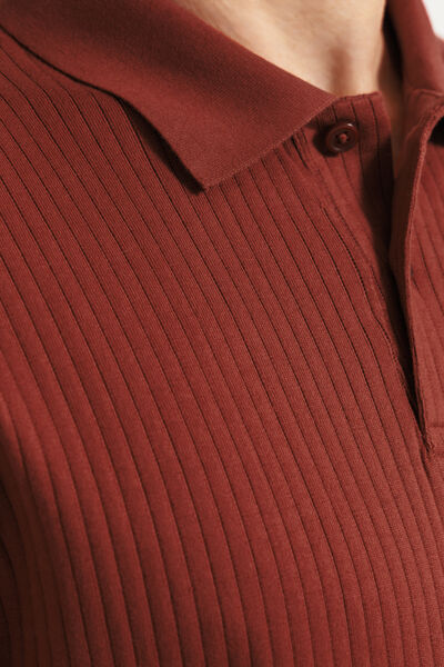 Polo manches courtes textur&eacute;