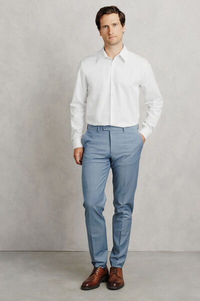 Chemise en coton regular unie