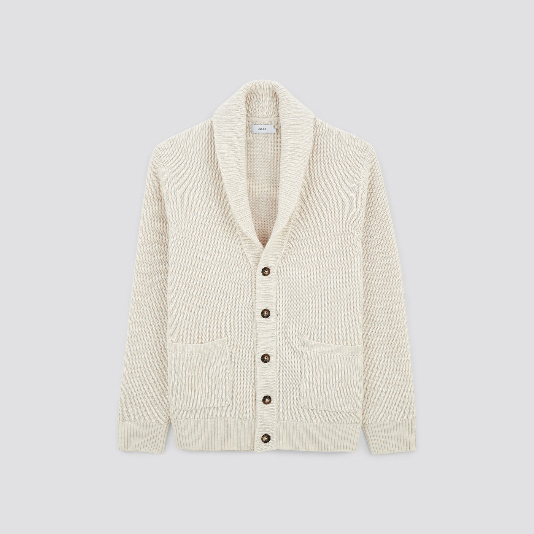 Gilet Homme Jules Taille XL - Gris Avec écusson Bleu, 100% Coton, Excellent état Occasion