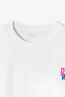 T-shirt voor Vaderdag met print voor- en achteraan