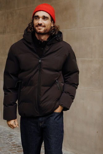 Doudoune zippée à capuche