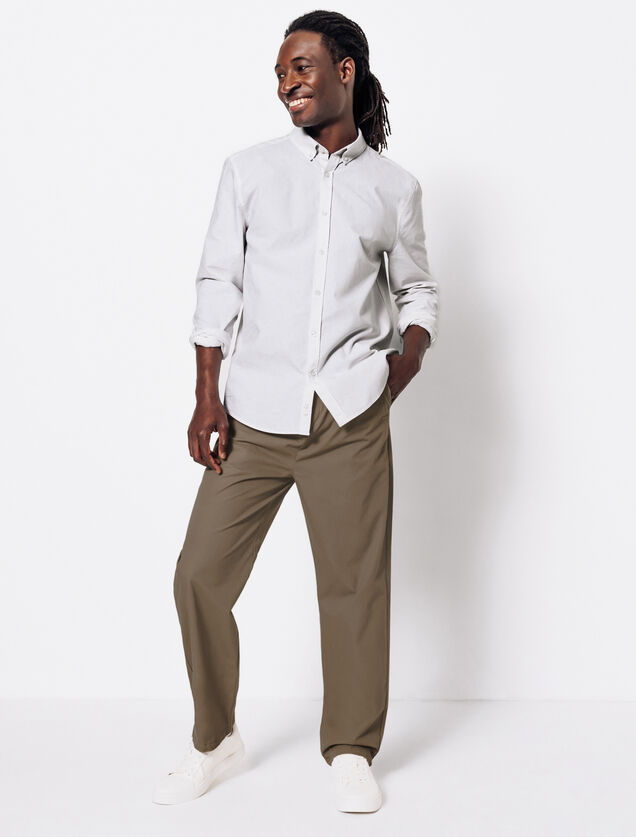 Pantalon large à plis