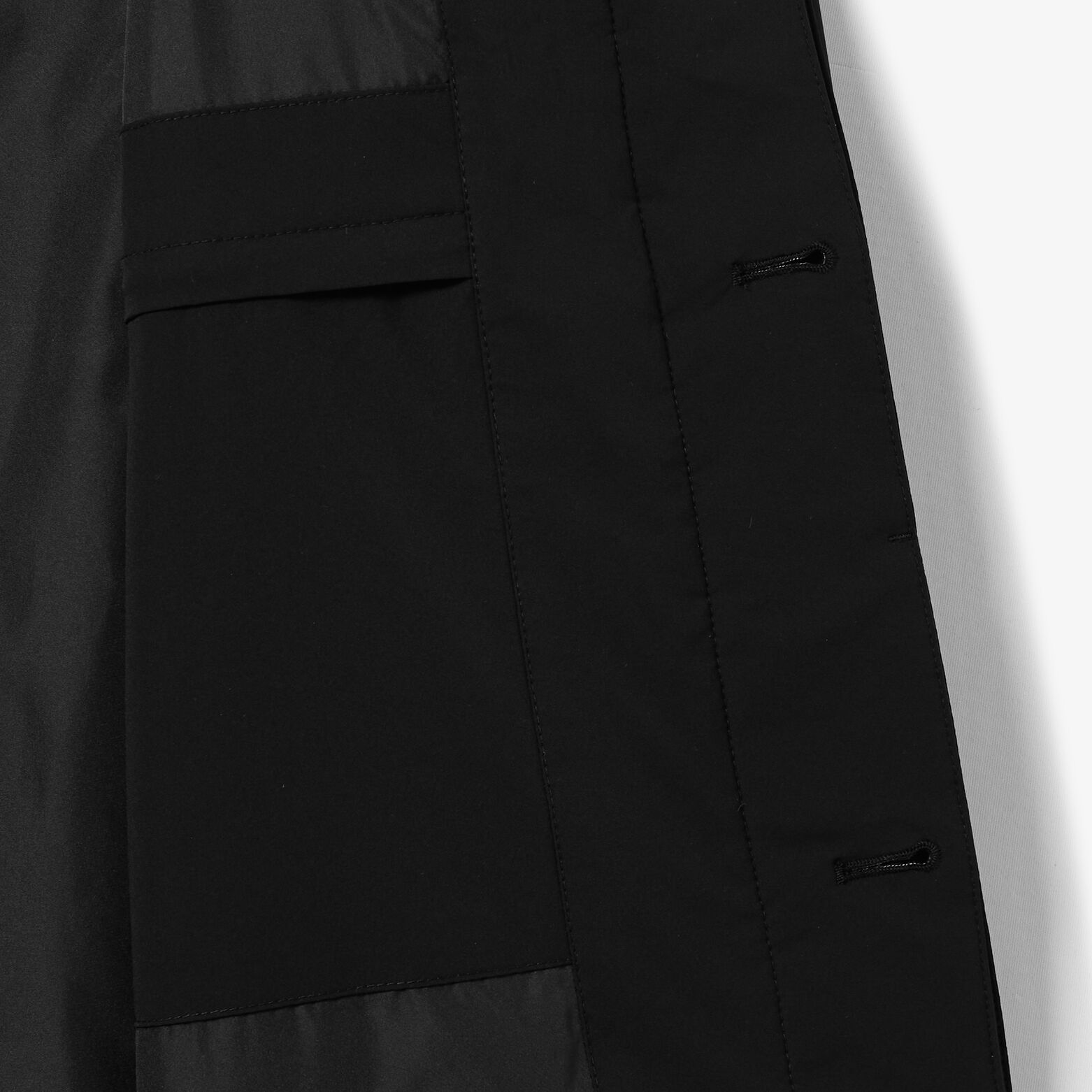 Parka longue col chemise
