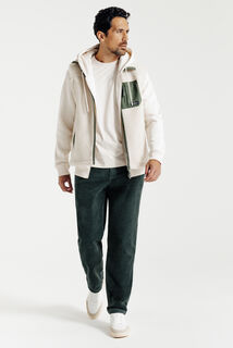 Pantalon en velours taille &eacute;lastiqu&eacute;e