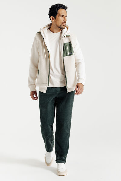 Fluwelen broek met elastische tailleband