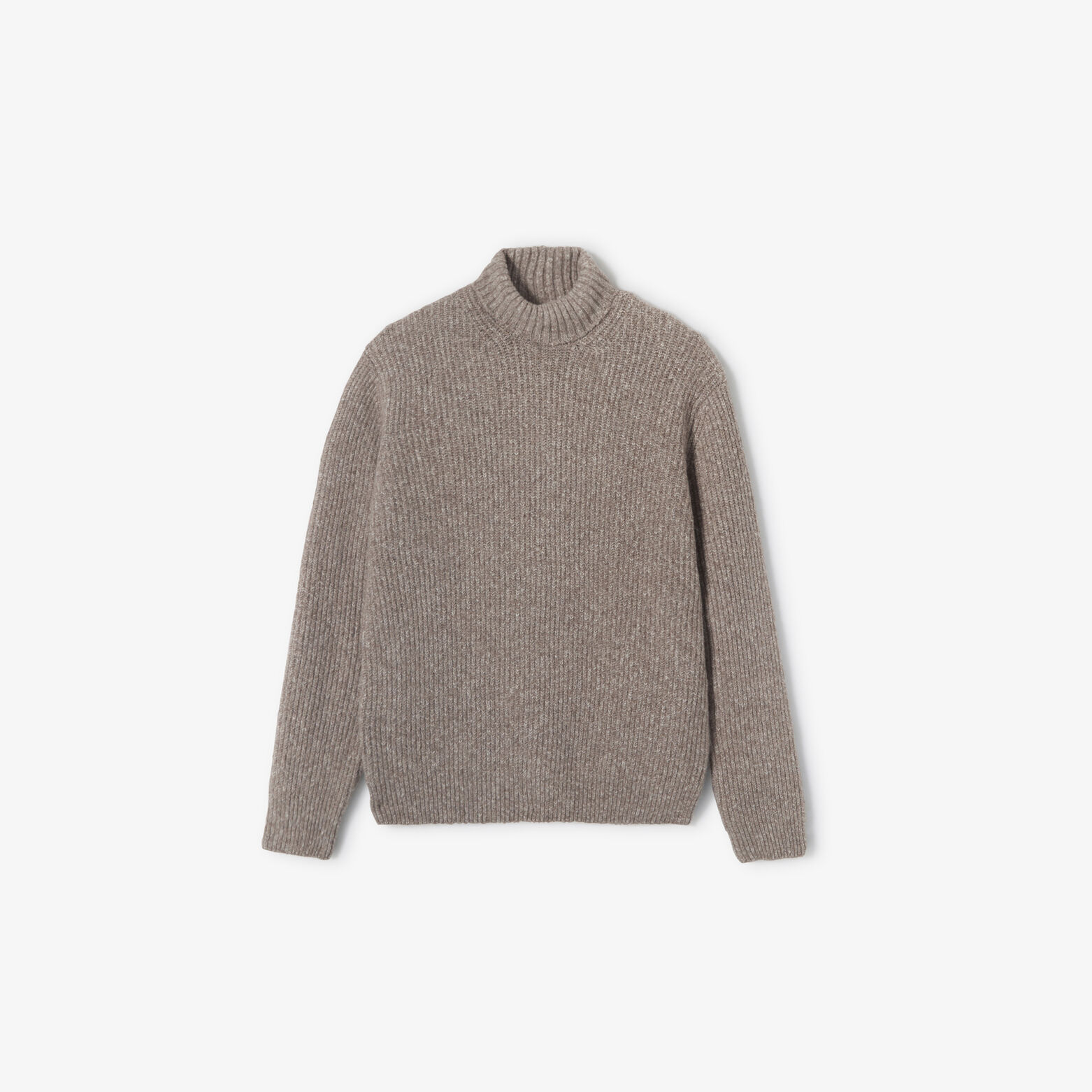 Pull col roulé tweed