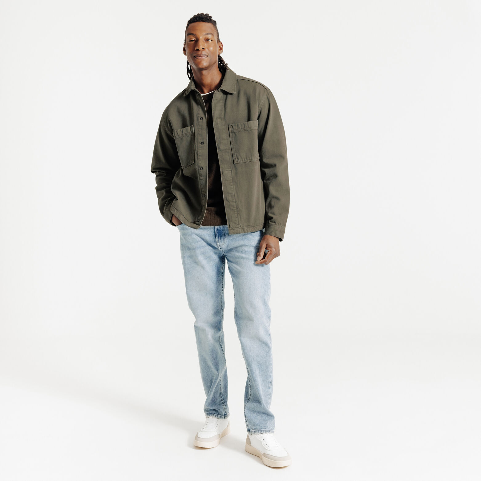 Vest in katoen voor tussenseizoen