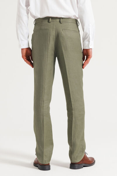 Pantalon Costume Vert Kaki